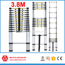 telescopic aluminium ladder,3.8m tangga telescopic,quick folding ladder